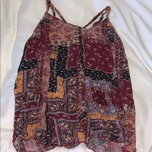 American Eagle patterned tank top